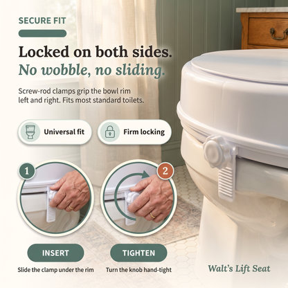 Walt's 4-Inch Raised Toilet Seat